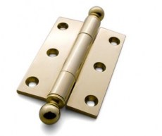 Brusso Solid Brass Quadrant Hinge 1 x 1 x 1-1/4