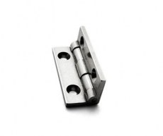 Box Hinges : Hinge, Quadrant, Brass, stayed at 95 degrees, each leaf 1 inch  (25.40mm) x 1 inch (25.40mm), Pair, #HD-638